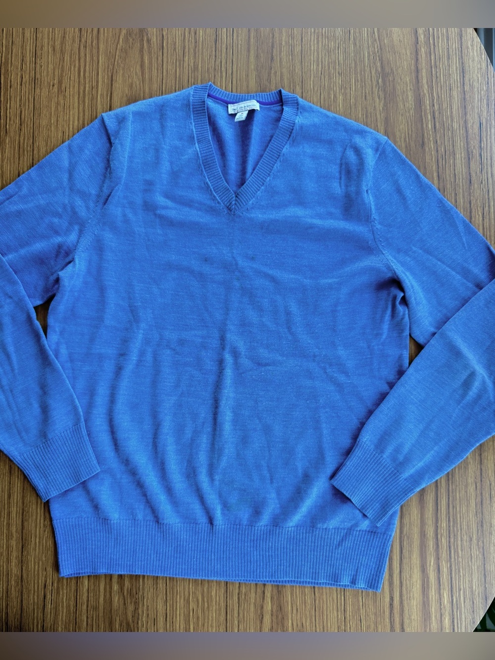 GAP Extra Fine Merino Wool Cardigan Medium Light Blue